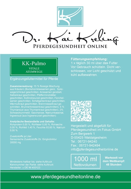 Kai Kreling KK-Pulmo Vitale Atemwege für Pferde