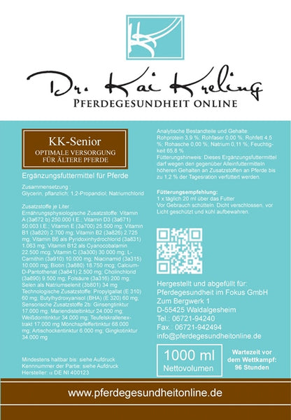 Kai Kreling KK-Senior gesundes Futter altes Pferd Details